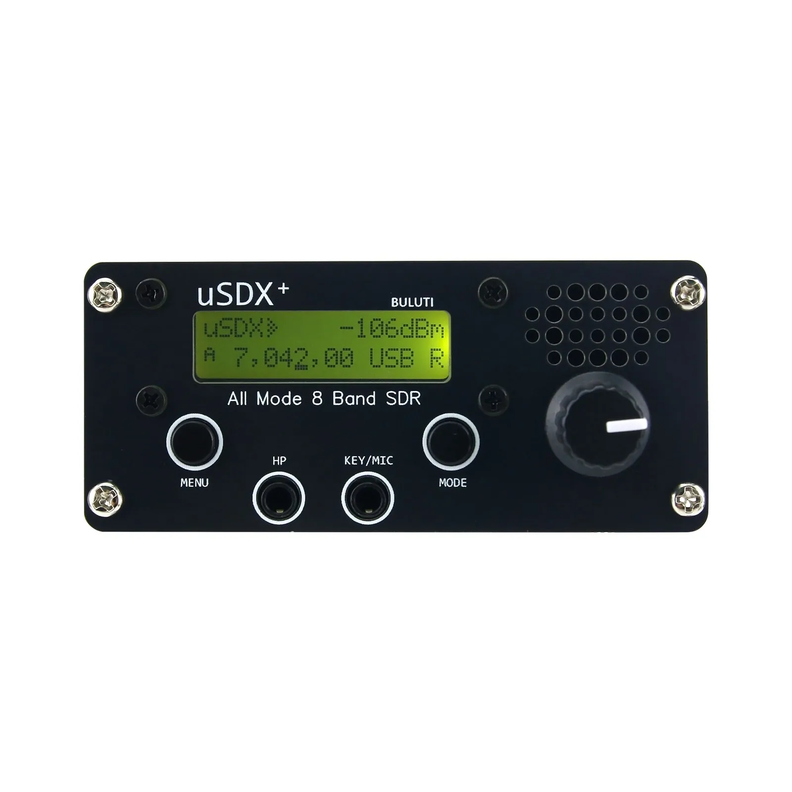 HamGeek USDX+ Full Mode Kortegolf QRP SSB/CW HF Transceiver USDX Verbeterde versie 8-bands SDR HF Transceiver