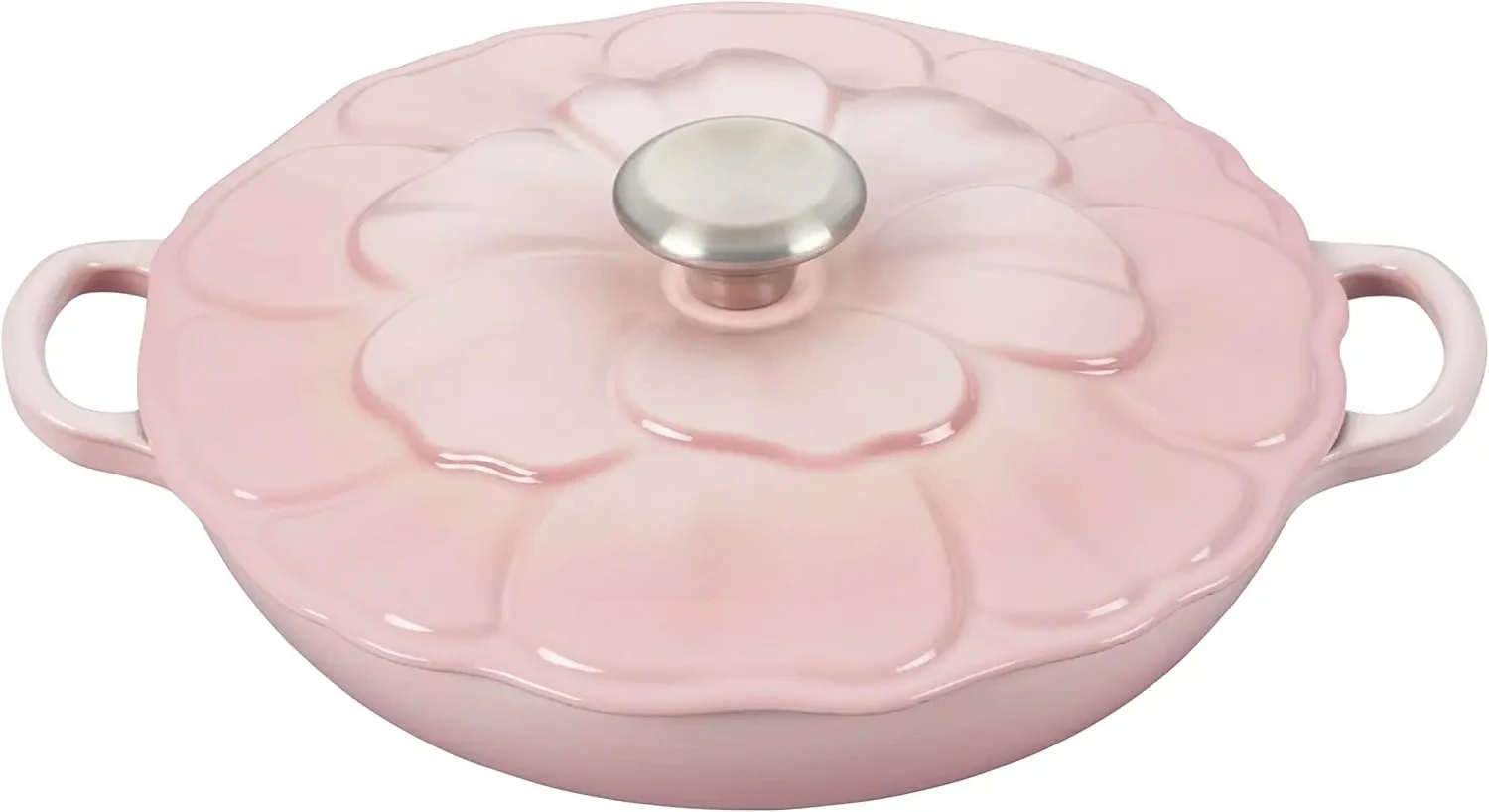 Le Creuset Enameled Cast Iron Petal Braiser, 2.25qt., Shell Pink