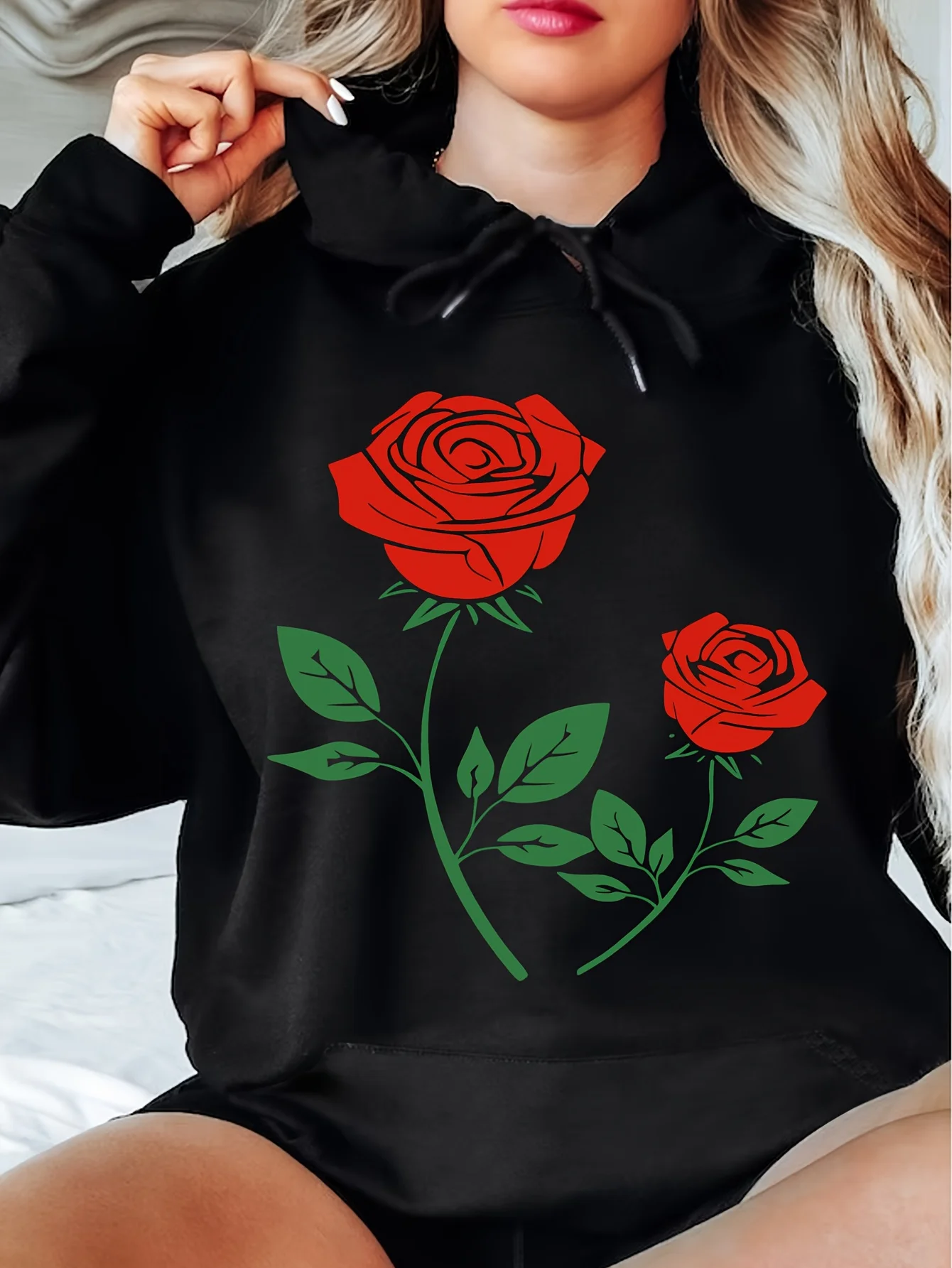 

Autumn Winter Hot Sale Cow skull pattern Print Hoodie Draw Rope Casual Hoodie for Women's Clothing Cotton Fashion Casual Hoodie
