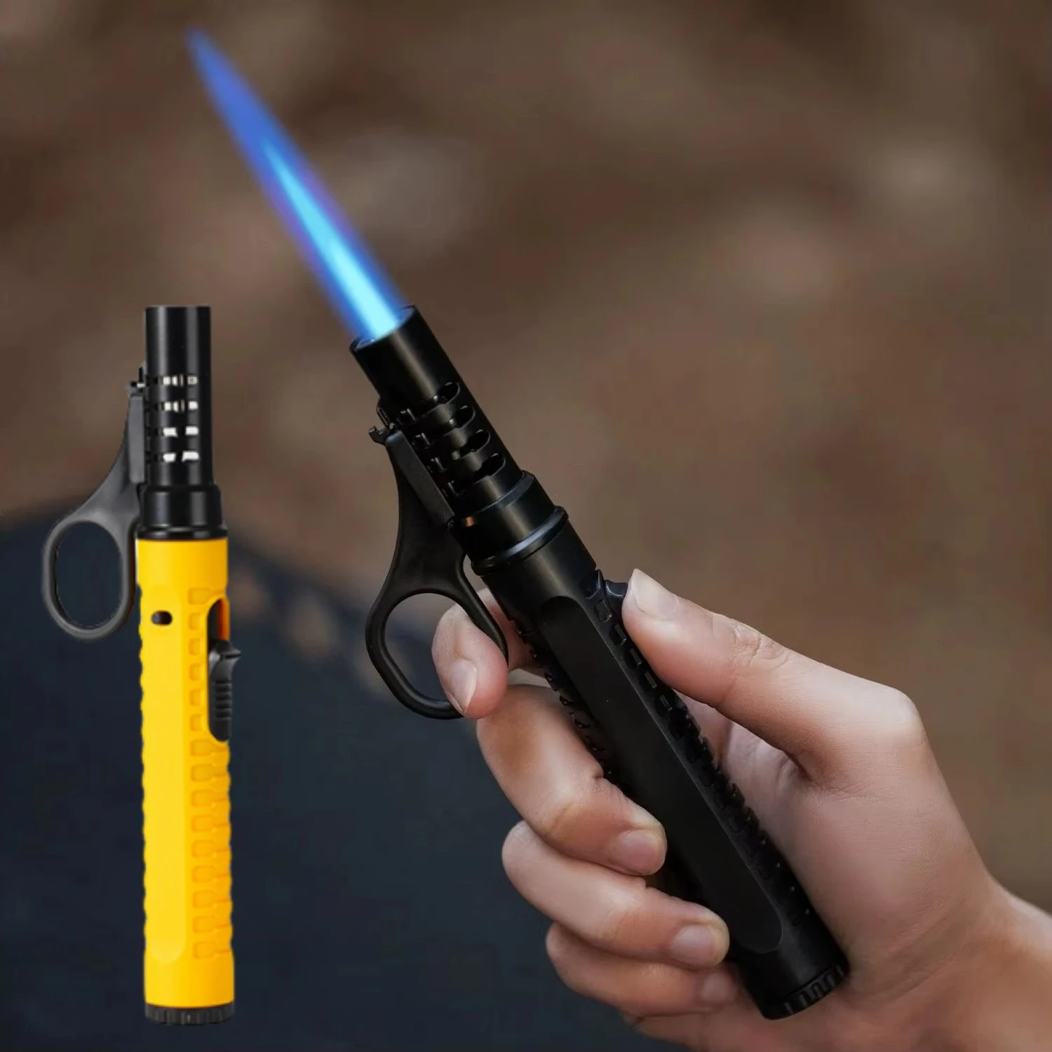 

HOT 1300° Outdoor Camping Ignition Portable Lighting Gun Stove Accessories Camping Barbecue Flamethrower Inflatable Igniter