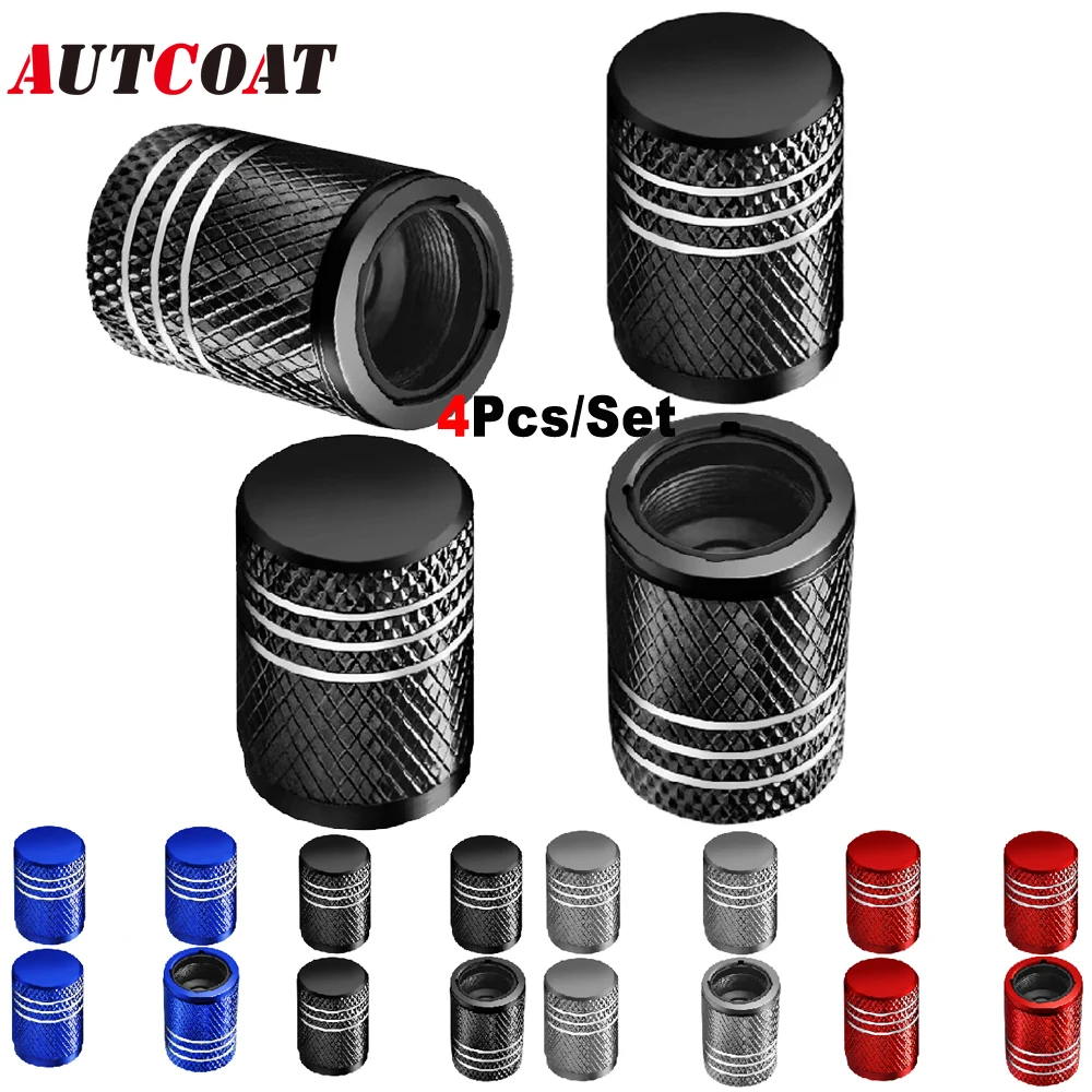

4PCS Tire Valve Stem Caps, Tire Valve Caps, Valve Stem Cap, Universal Fit for Car/Motorcycles/Bikes/Trucks, Anti-Corrosion