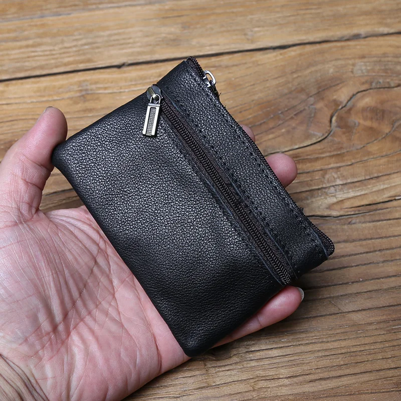 NZPJ männer Echt Leder Karte Tasche Vintage Erste Schicht Rindsleder Geldbörse dame Zipper Brieftasche Schlüssel Tasche Fahrer lizenz Tasche – Detail 13