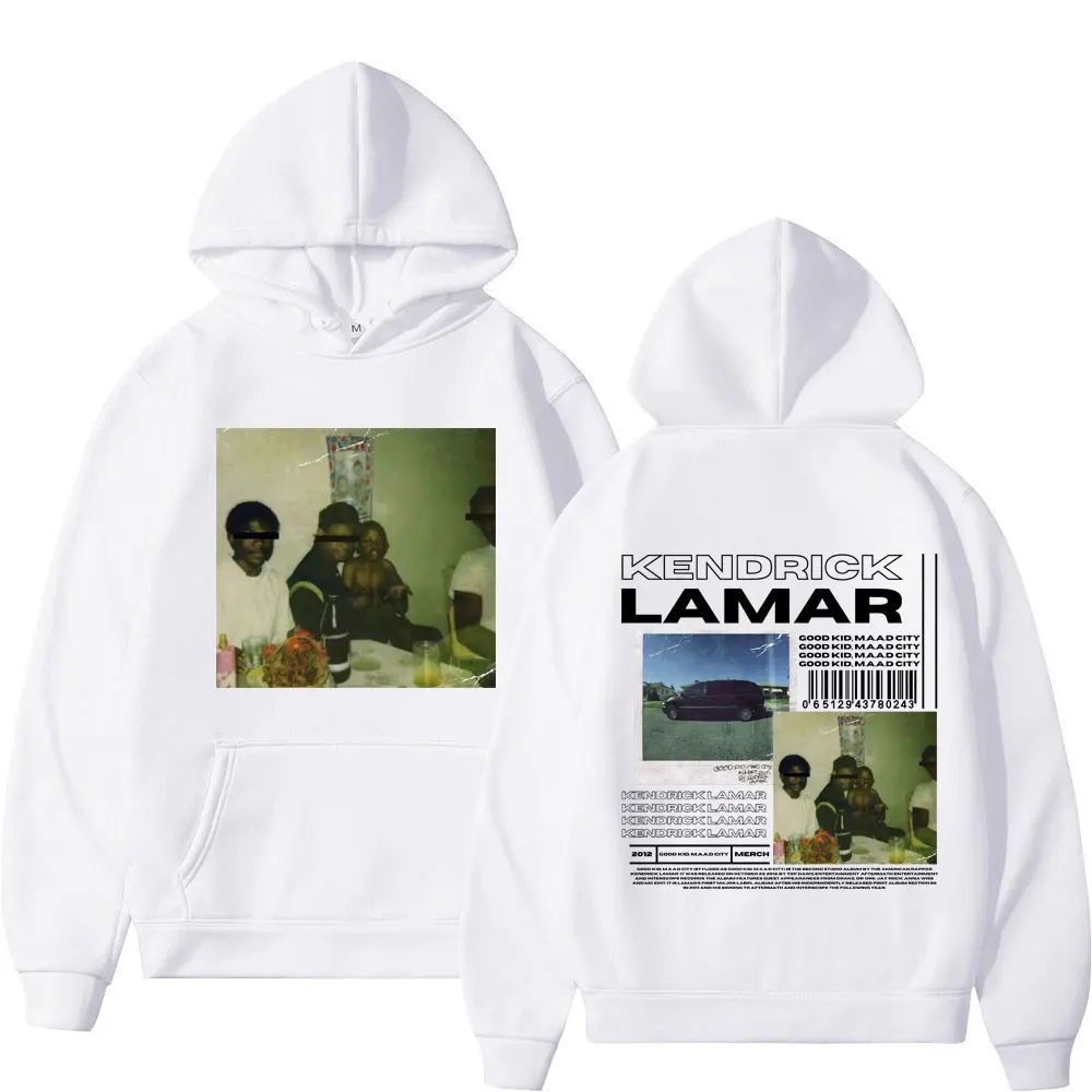 Rapper Kendrick Lamar Album Double Sided Print Hoodie Men Women Harajuku Hip Hop Sweatshirts High Street Fashion Trens Pullovers