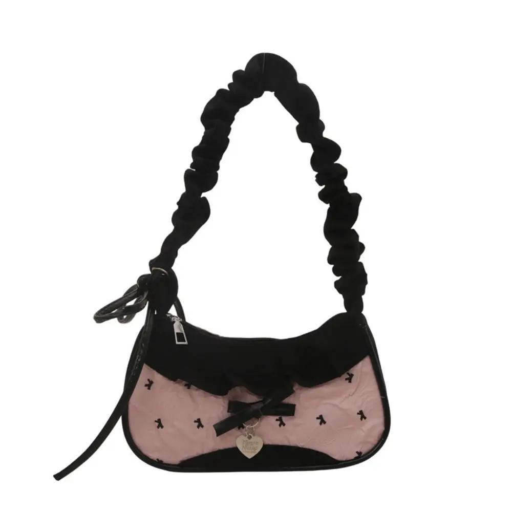 Retro PU Leather Women Underarm Bag Multicolor Canvas Shoulder Bags Soft Shopper Bag Women Girls