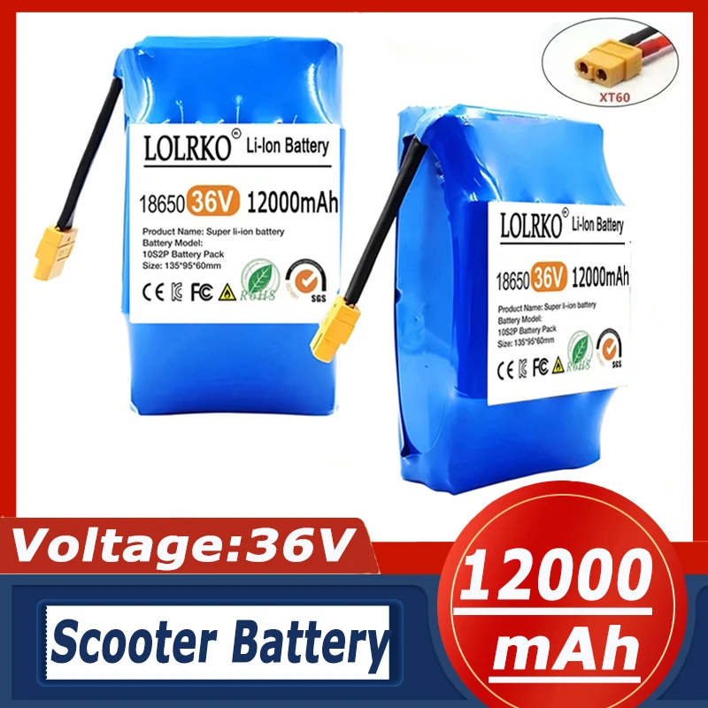 

Original 36V 12000mAh 10s2P Battery Is The Lithium-Ion Battery Of The Self-Balancing Suspension Plate Unicycle.