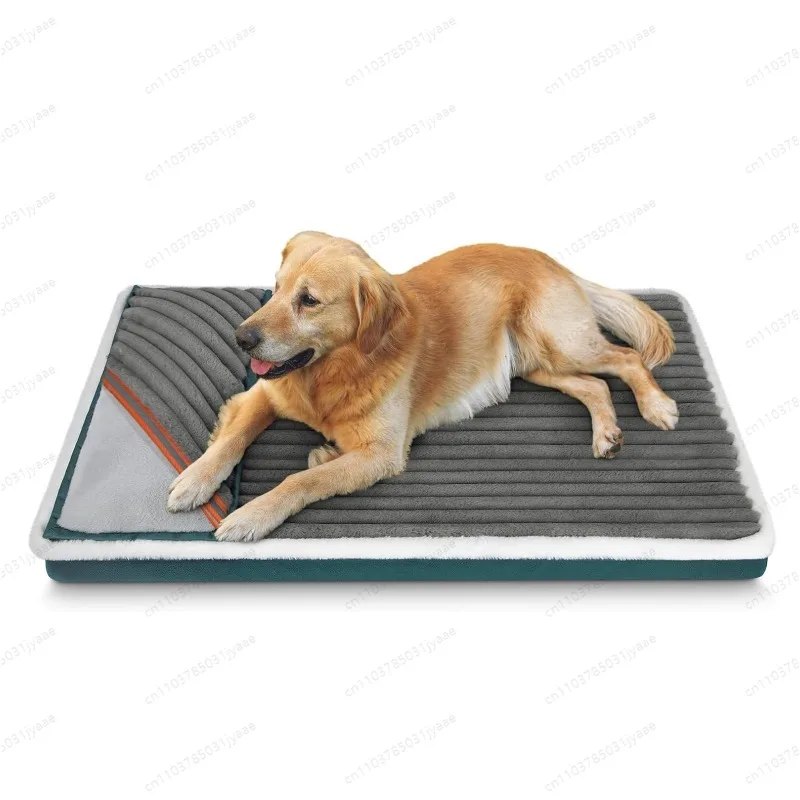

Pet Bed | Gray Sponge Dog Mat | Dog Bed with Pillow & Non-Slip Pad