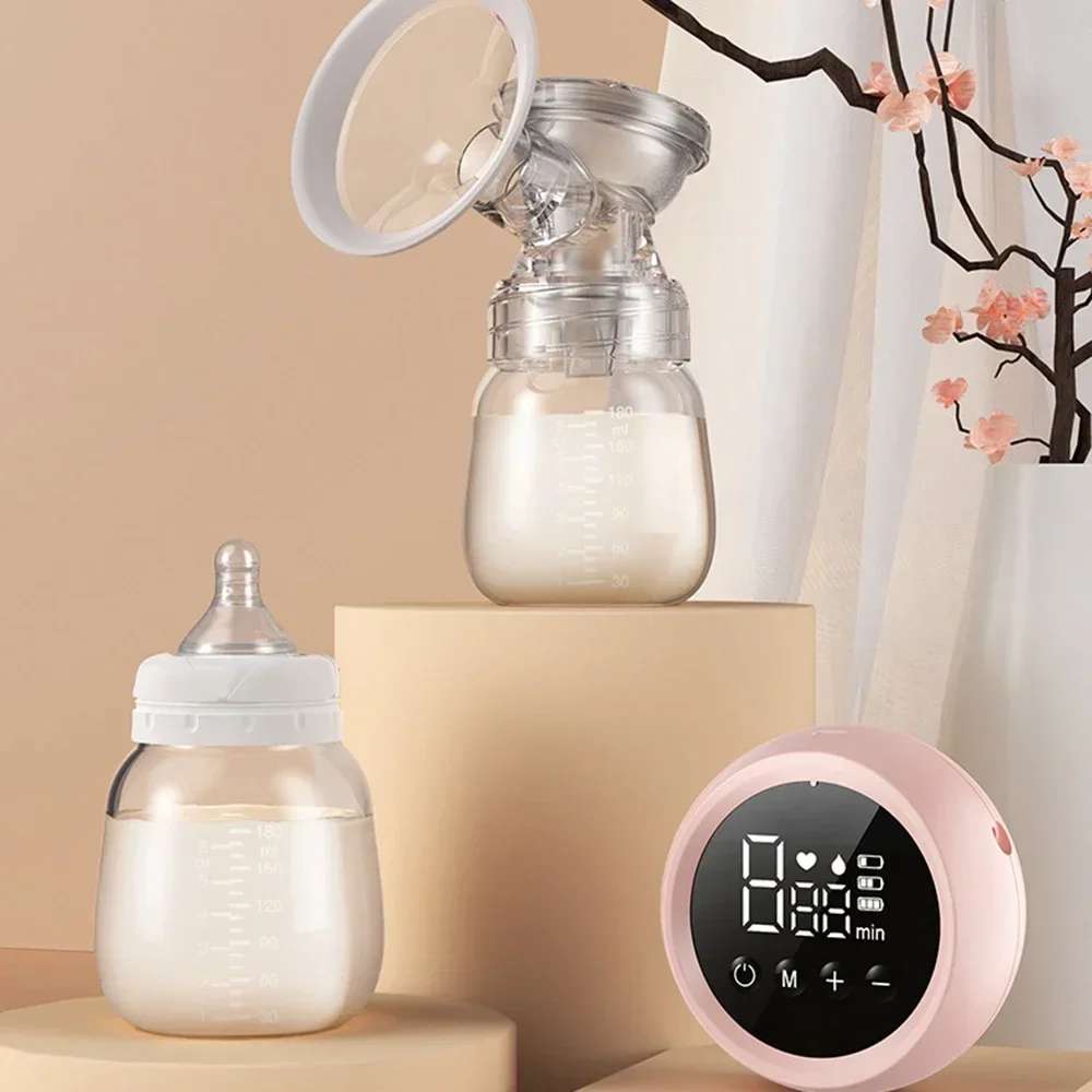 

Portable Double Electric Breast Pump Split LCD Electric Milk Feeding Automatic Massage Postpartum Lactator Breastfeeding