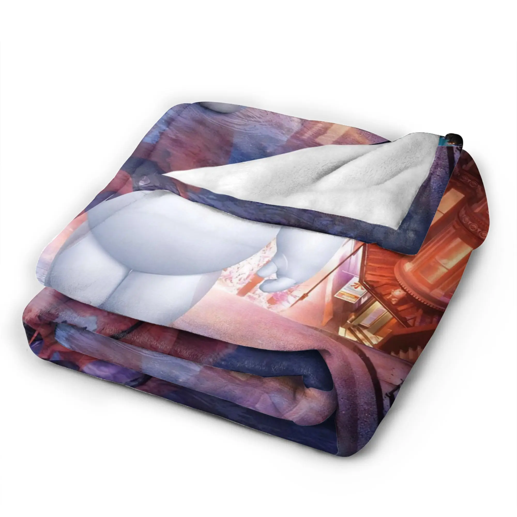 كبير بطل Baymax درع غطاء بطانية الصوف هيرو حمادا الدافئة رمي بطانية لسيارة لحاف تنفس #5