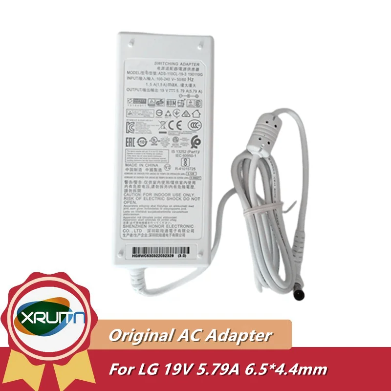 

ADS-120QL-19A-3 Genuine 19V 5.79A 19.5V 5.65A Switching AC Adapter For LG 34UM95C 34UC98 PF1500G PROJECTOR BFP100-27 EAY63032202