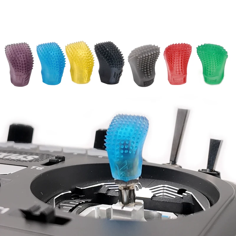 

1Pair RC Controllers Joystick Head Ergonomic Anti-slip Stick Grip Resin Rocker Cap for HelloRadio V16 V14 RadioMaster Boxer AG01