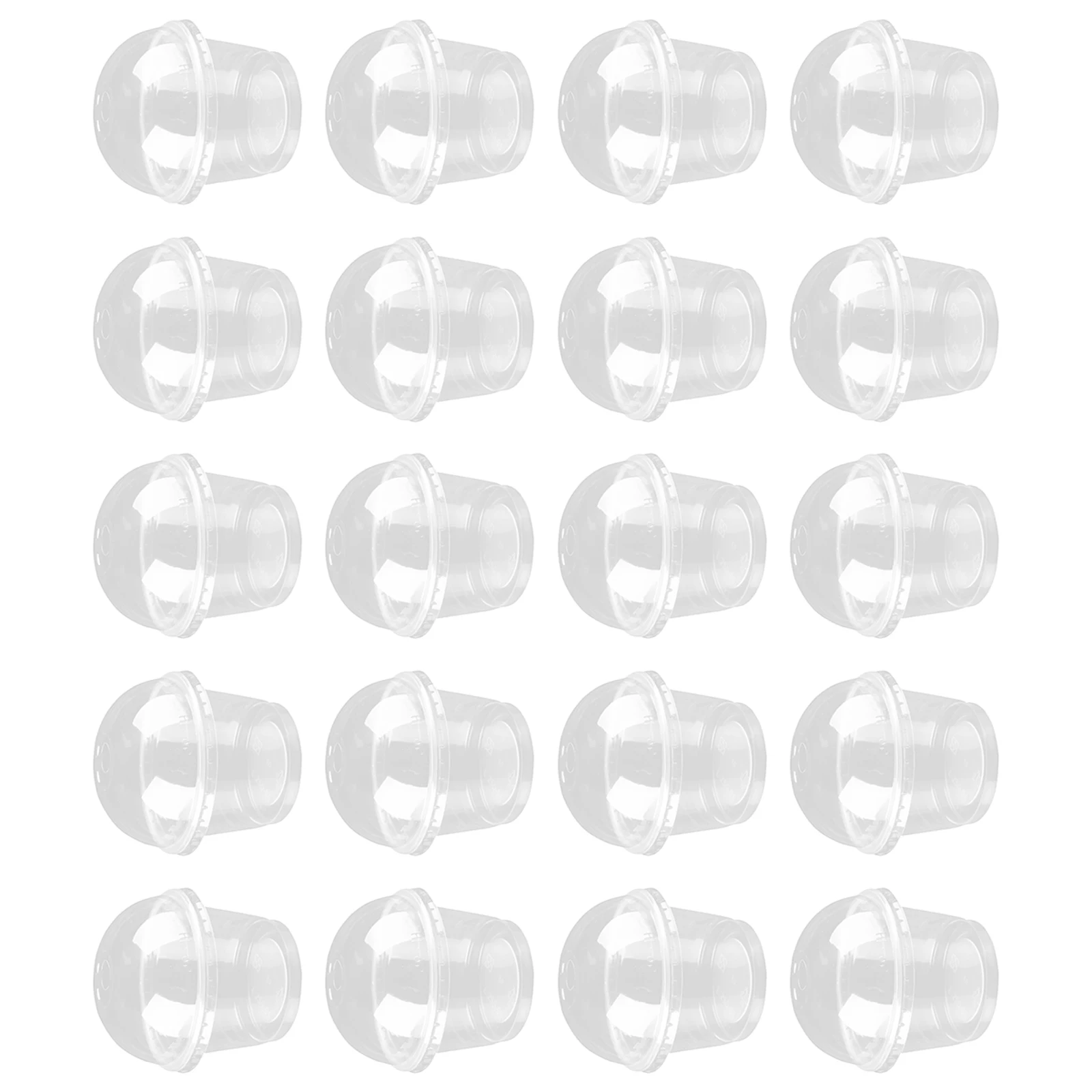

20pcs Disposable Transparent Dessert Cups Thickened Salad Pudding Jelly Mousse Cupcake Containers For Birthday Wedding Party