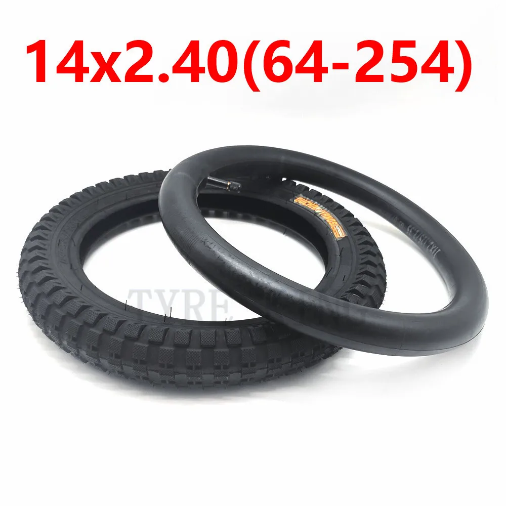 14 Inch Bicycle Tyre 14x2.4(64-254) Inner and Outer Tire for Kids Bike Children\'s  Bicycle Parts