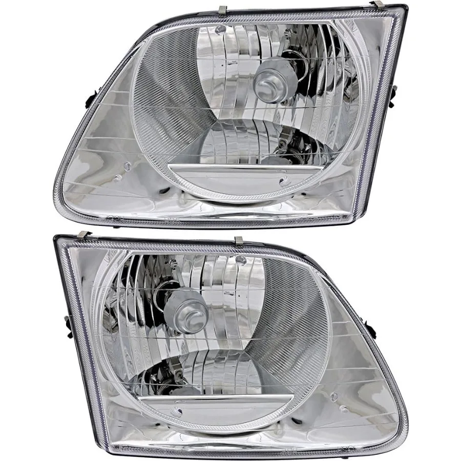 

For F150 F250 19972003 Expedition 1997 1998 1999 2000 2001 2002 Headlights Lamps Set Halogen Driver and Passenger Side