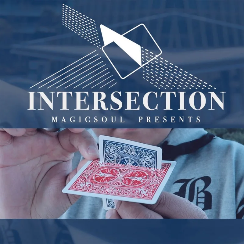 Intersection By Hondo Gimmick Poker Card Magic Tricks Close Up Magic Props Illusion Street Magic Vision Card Interactive Magia