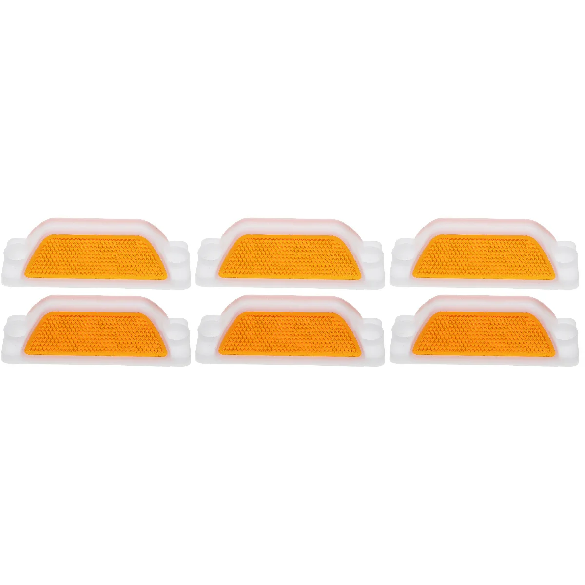 

3 Pack Small Wheel Reflective Delineator Signs Tape for White Board Lines Polycarbonate Plastic Stickers Road Markers