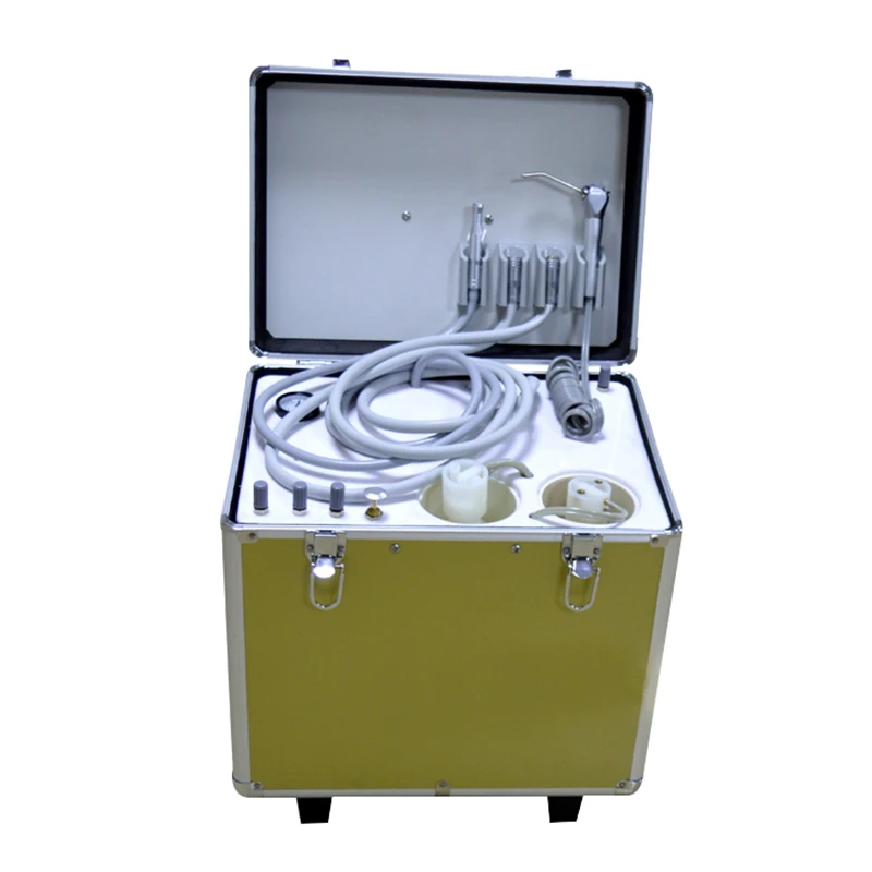 SKYLUN Mobile Cart Dental Treatment Unit Portable Turbine Unit with Air Compressor