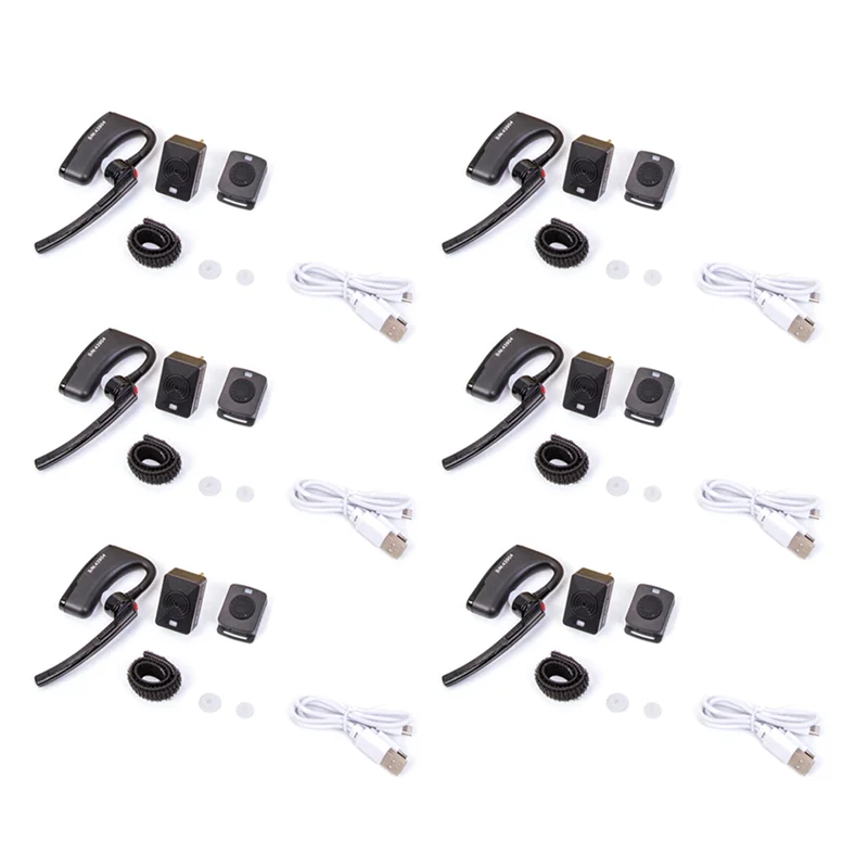 6X Walkie Talkie Wireless Bluetooth Headset Headset Universal K Head Bluetooth Ear Hanging Headset For Baofeng 5R-TCES