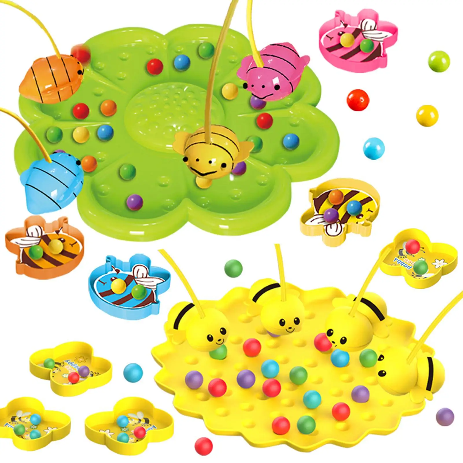 

Детская игра-рыбалка, магнитная игра для сбора пчелиных бобов, интерактивная развивающая игровая игра, игрушка для дома, игра для девочек, путешествий, мальчиков, школы