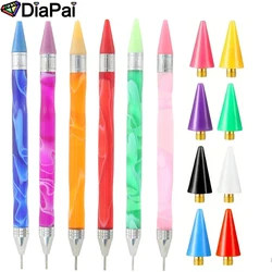 DIAPAI Dual-Ended Wax Pen for Diamond Painting + 8 Wax Tip - Gradient Handle  Crystal Beads Manicure Art DIY Accessories Tool