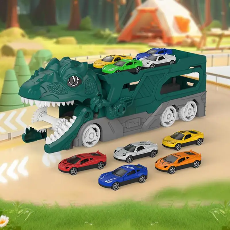 Dinosaur Transforming Toys Creative Animal Car Toys Dinosaur Toy Cars Multipurpose Dinosaur Transporter Truck Dinosaur Devouring