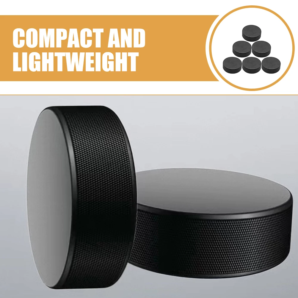 6Pcs Hockey Training Supplies Sports Equipment Puck Classic Aids Ice Race Lightweight Roller Practicing Puck Sports Supply NEW