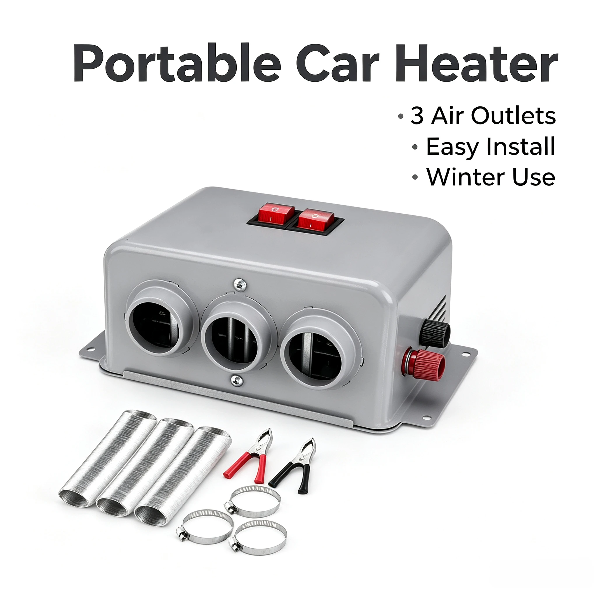 Winter Warm Car Heater 12V 24V Electric Cooling Fan Portable Windshield Defroster Anti-Fog for Truck Boat Auto Interior