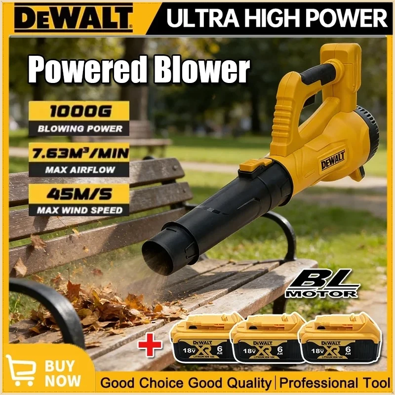 

Аккумуляторная электрическая воздуходувка Dewalt с длинной трубкой для уборки листьев, снега и мусора в саду и на территории дома, для аккумуляторов 18В