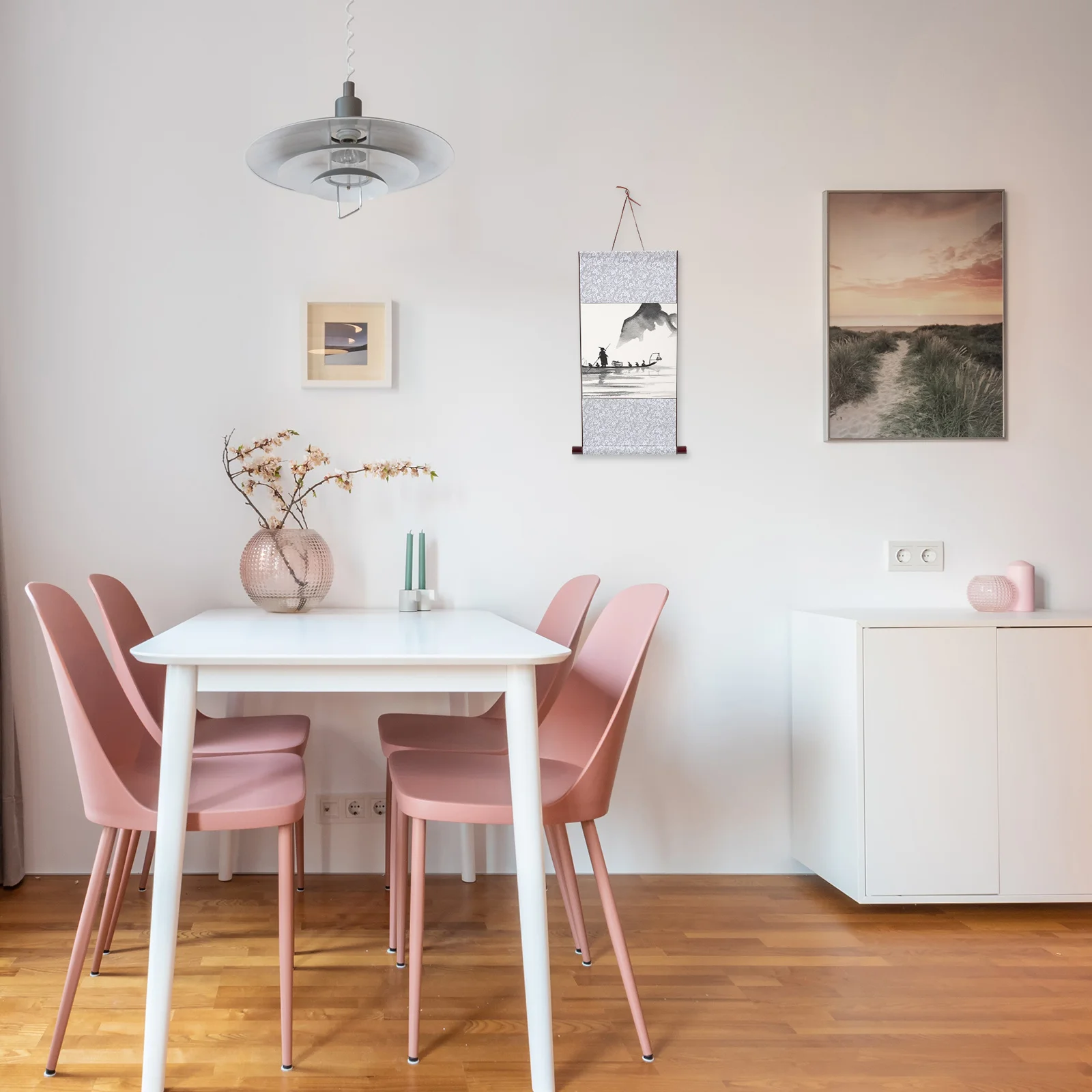 

2Pcs Blank Hanging Scroll Chinese Scroll Paper Ideal for Calligraphy Painting Kanji Drawing Water Absorbent Inner Sheet Art