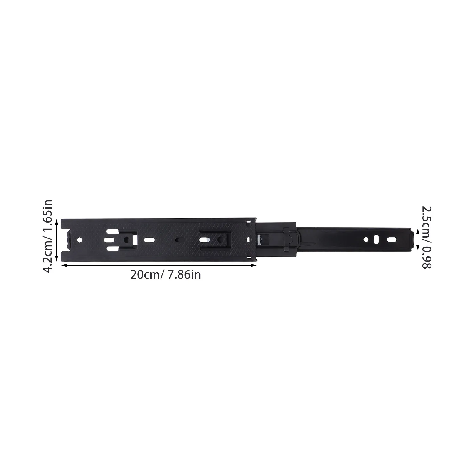 Heavy Duty Wardrobe Rail Silent Three Section Slide Rail Smooth Steel Ball Bearing Cabinet Drawer Track Furniture Hardware