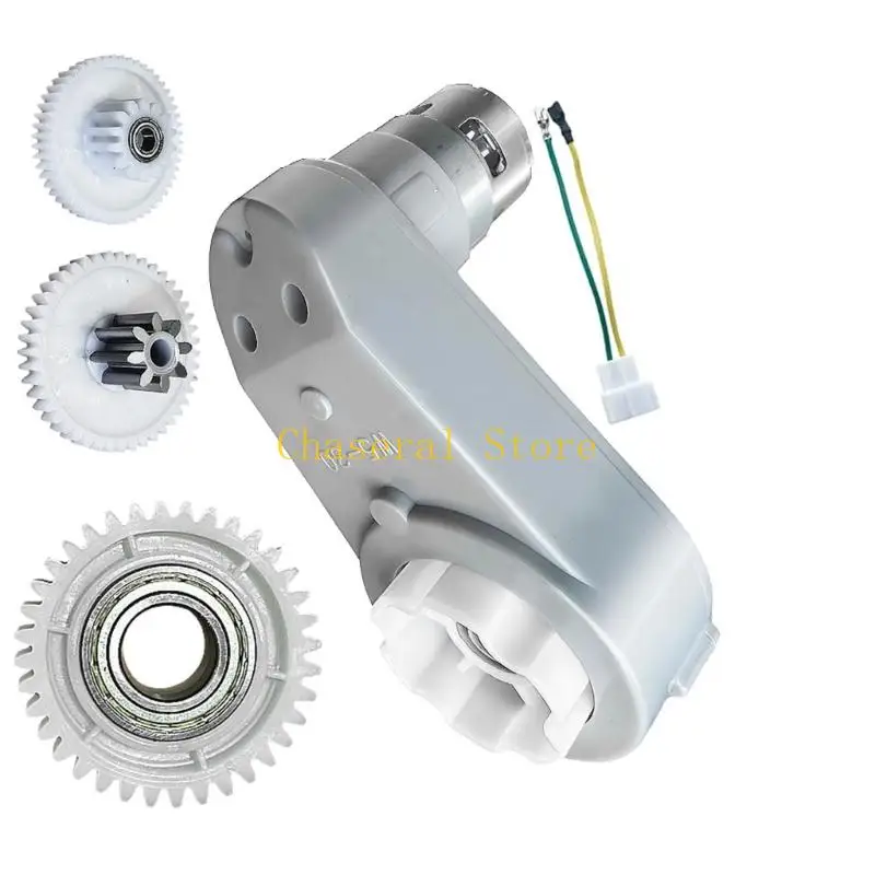 E7CE Power System Replacement Motor Drive Assembly 24V for Kids Ride On Car, Integrated Power Unit for Ride On Car Refurbishment