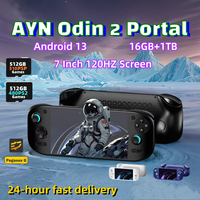 AYN Odin 2 Portal Odin2 Portal Handheld Game Console 7Inch 120HZ Screen Android 13 8Gen2 Open Source Retro Video Game PS2 PSP