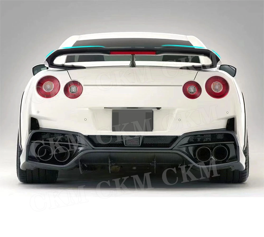 

Carbon Fiber for Nissan GTR R35 2008-2018 Rear Boot Spoiler Trunk Trim Wings Car Styling FRP Body Kits Accessories