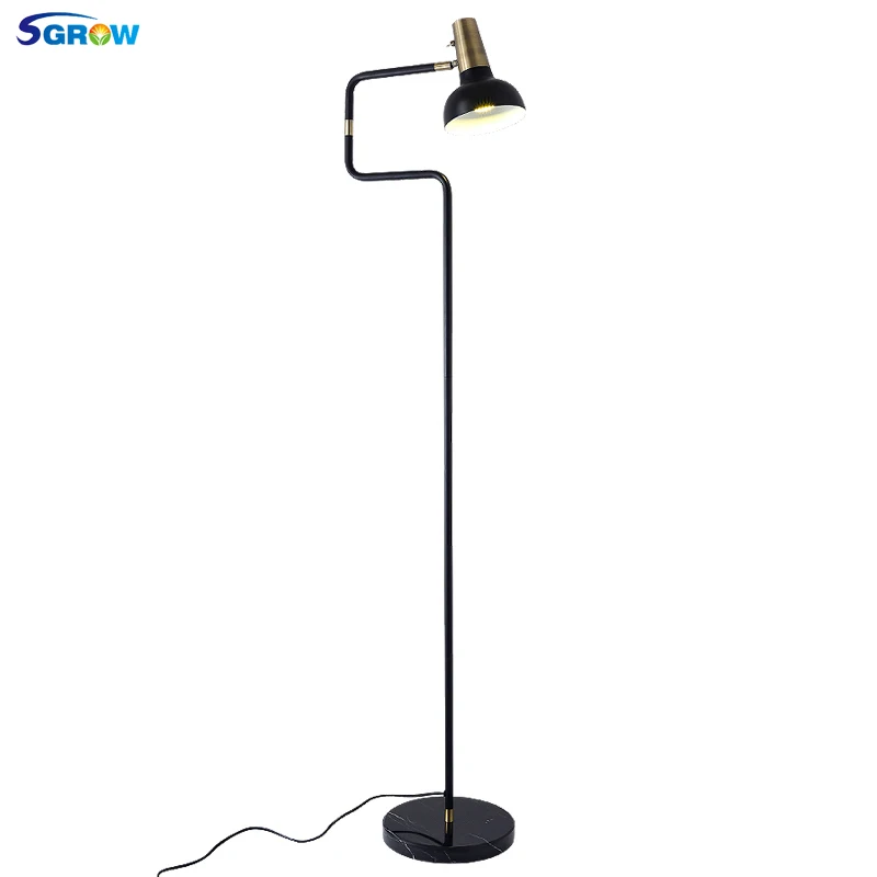 

SGROW Creative Design Standing Lamp for Bedroom Villa Living Room Modern Adjustable Floor Lamp Standing Marble Base Lampara