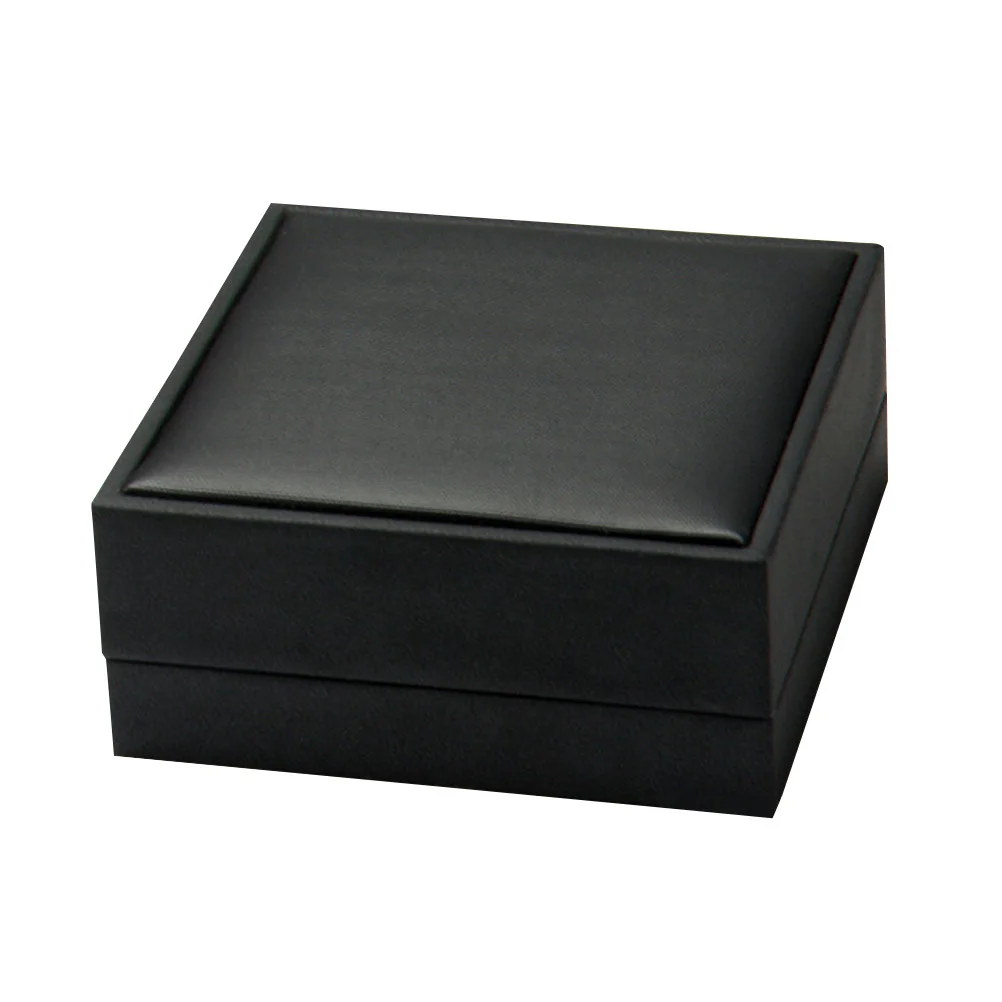 

Черный органайзер для ювелирных изделий из искусственной кожи, чехол для ожерелья с флокированной подкладкой, кулон для хранения ювелирных изделий, чехол для подарка на день рождения