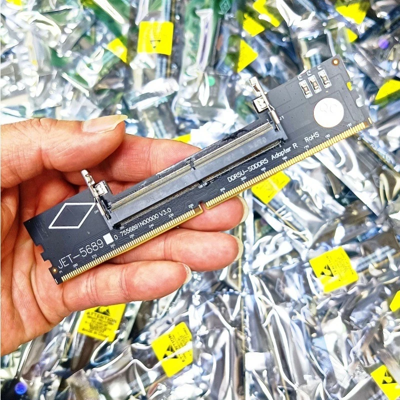 DDR5 SODIMM to UDIMM Memory Adapter Laptop DDR5 RAM Convert Card for Desktop Motherboard Testing