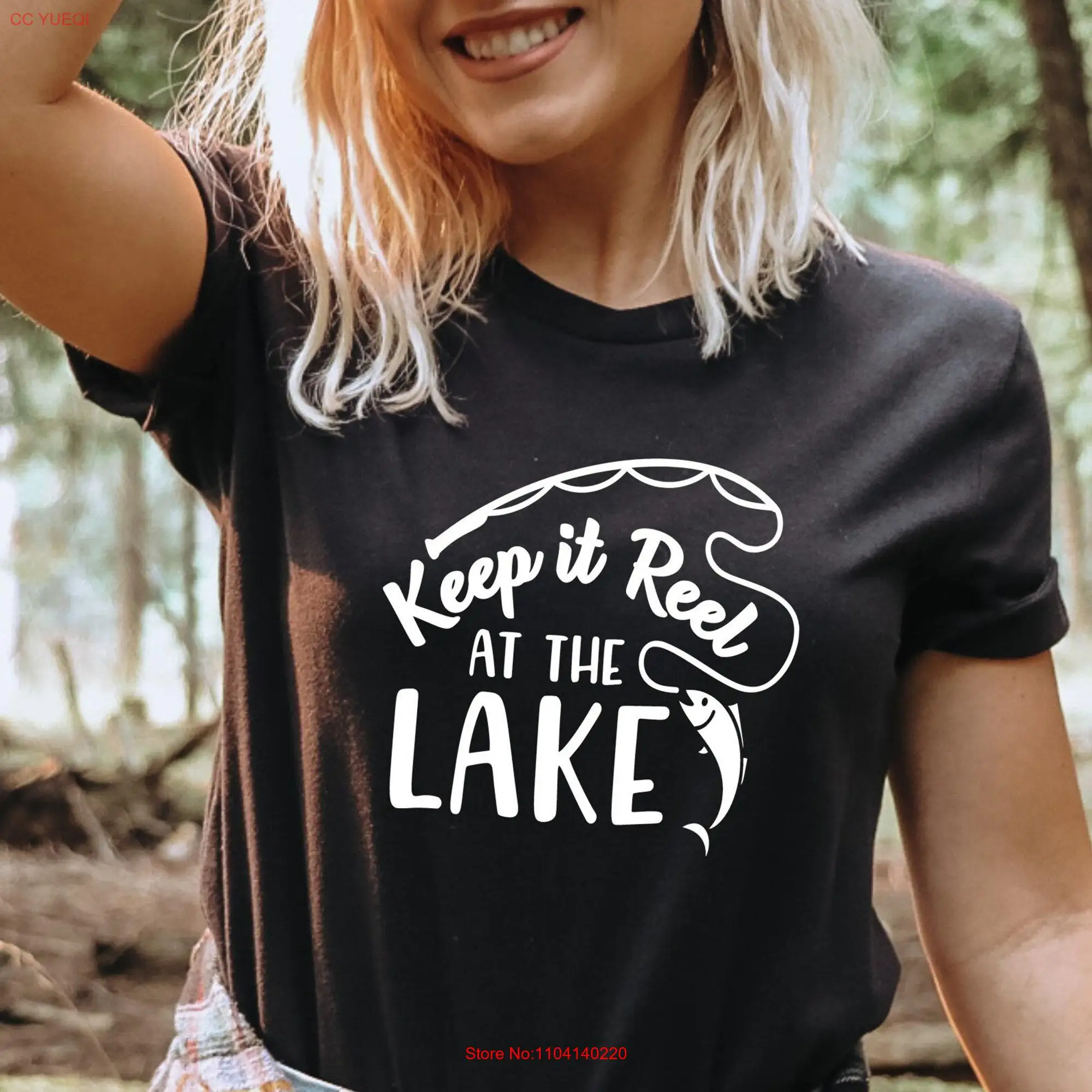 Keep it Reel at the Lake Summer T Shirt Fishing Vibes Lover Fisherman Outdoors long or short sleeves