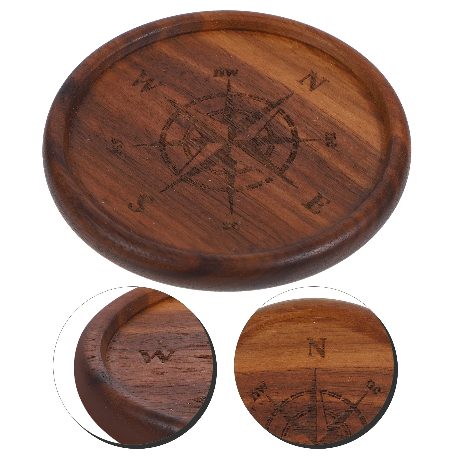 

1pc Wooden Holders Round Natural Tealight Holder For Home Wedding Party Rustic Decor Small Candlestick Display Stand