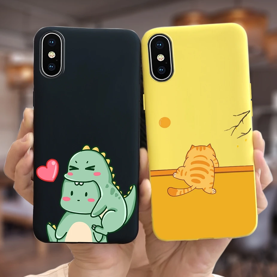 For Apple iPhone X Case iPhone XR Cute Spaceman Cartoon Cover Soft Silicone Phone Case For iPhone XS Max iPhoneX iPhoneXR Bumper