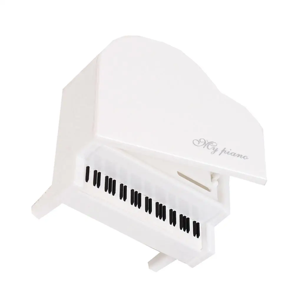 

Dollhouse Photo Props White Piano Jewelry Music Decor Statue Miniature Decoration