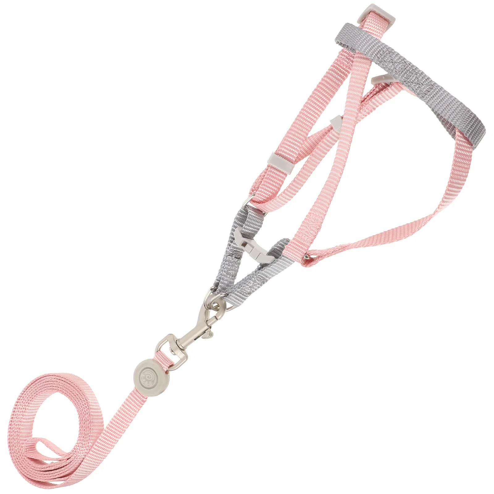 

1Set Durable Cat Leash and Harness Set Easy One Hand Operation Stylish Color for Most Cats Walking Cat Harness