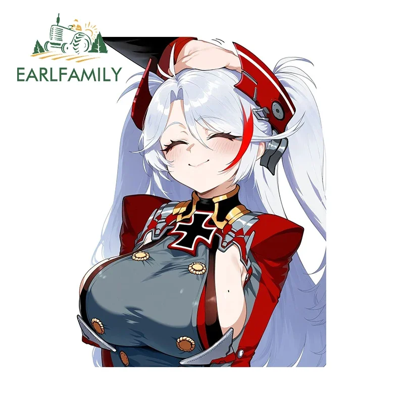 EARLFAMILY 13cm for Azur Lane Patpat Sexy Cute Girl Car Stickers Sunscreen Fashionable Decals Car Label Windows Laptop Decor
