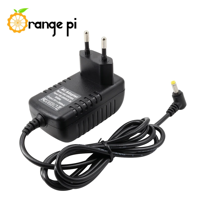 محول طاقة أوروبي Orange Pi 5V/3A لطاقة التيار المتردد في تيار مستمر لـ Orange Pi، غير مناسب مع Zero/Zero plus 2/2G-IOT