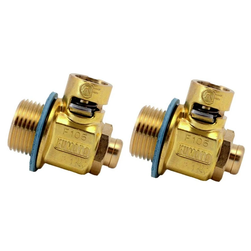 2X F105S Oil Drain Valve M20-1.5 Threads With Lever Clip For Chevy Luv Isuzu-Porsche Older Honda