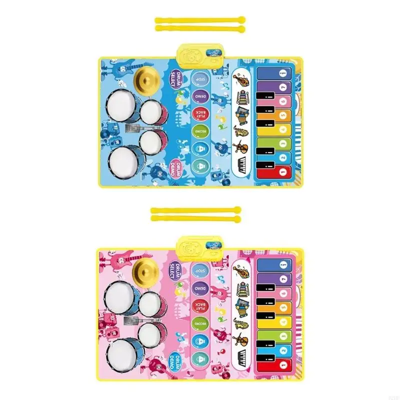 

J2HF Oversized Kids Piano Dance Mat With Rhythm Game For Motor Skills Development