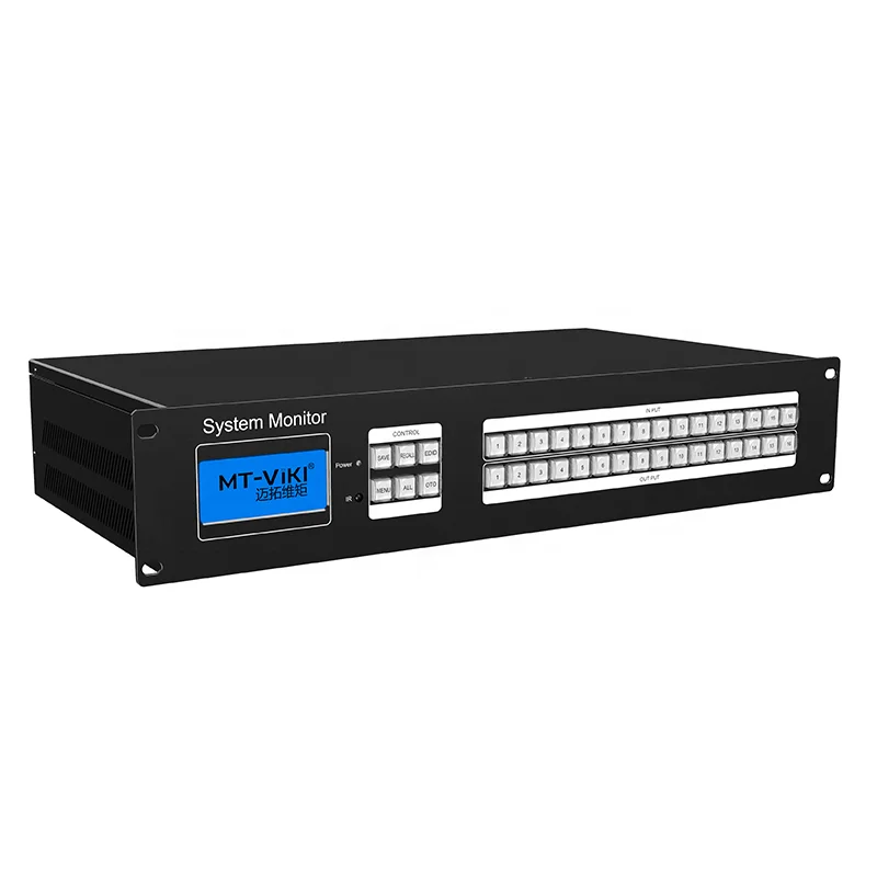 MT-VIKI 2U Rackmount HDCP IR RS232 And WEB Control 4K HDMI Matrix Switch 16x16