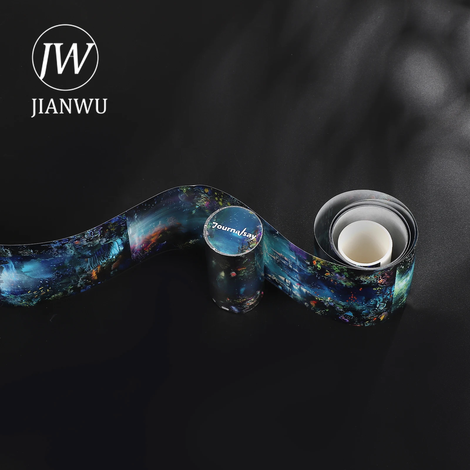 JIANWU 80 мм * 200 см винтажный подводный мир пейзажный материал коллаж лента Васи креативный DIY журнал канцелярские принадлежности для Фото №6