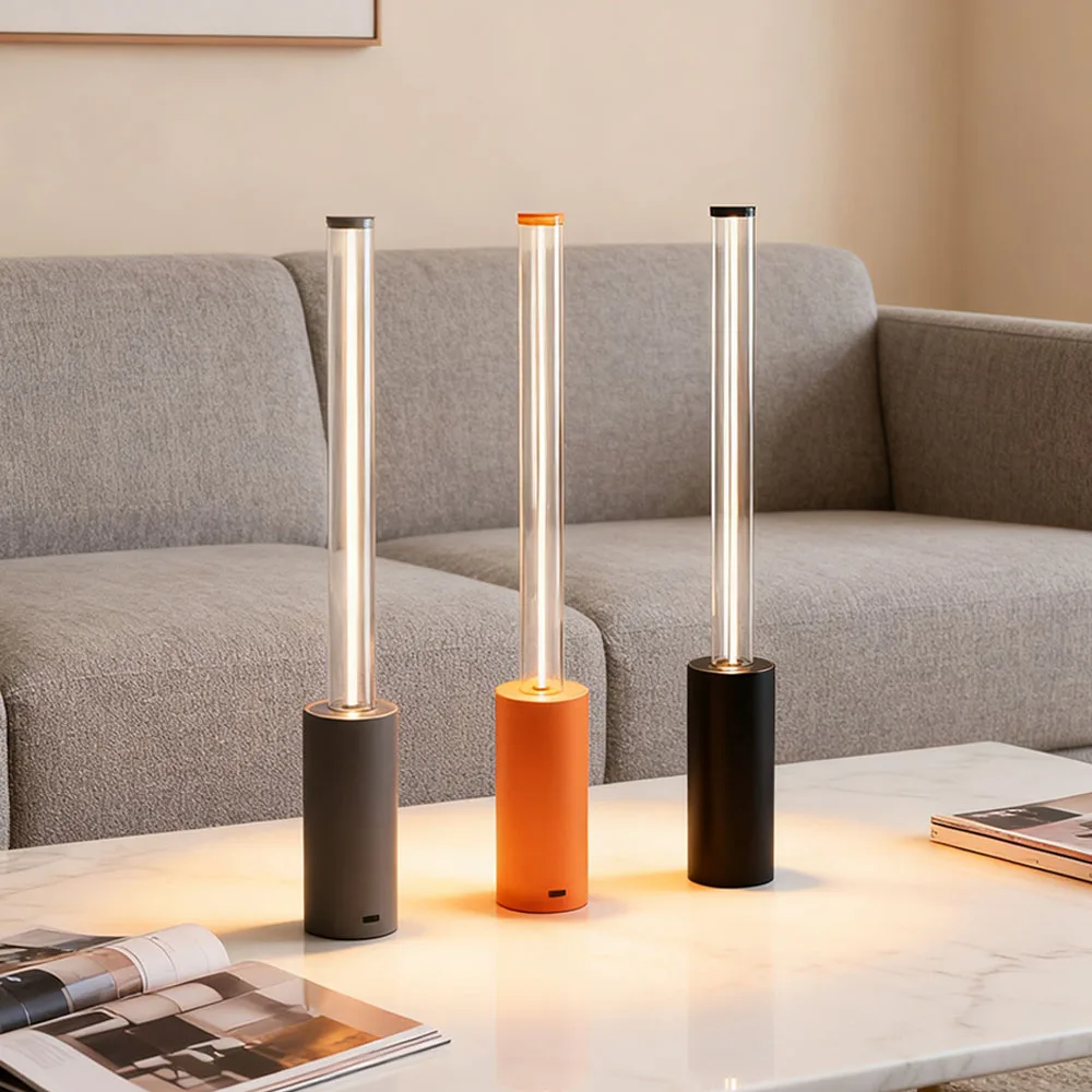 

Светодиодная настольная лампа с регулируемой яркостью, беспроводная перезаряжаемая сенсорная настольная лампа, тумбочка на батарейках, ночник для дома, кемпинга, ужина