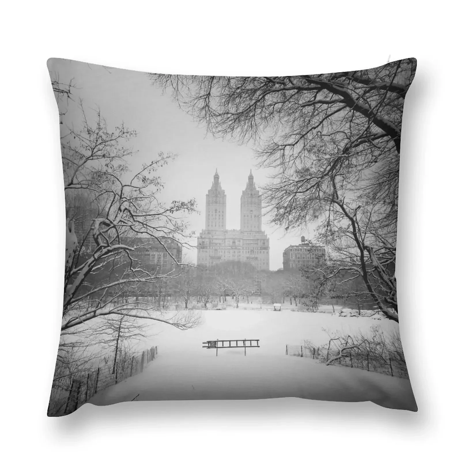 Central Park - Winter Wonderland Throw Pillow christmas decorations 2025 Christmas Pillow Covers pillow