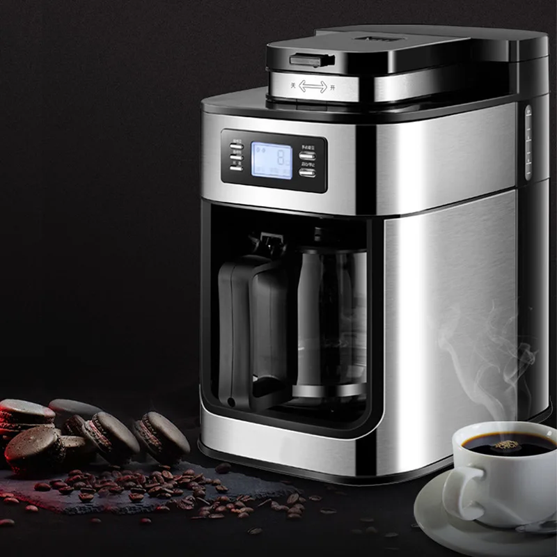 Automatic Coffee Machine Coffee Grinder Machine Freshly Cooked Boiled Drip Type American Coffee Pot Tea Machine