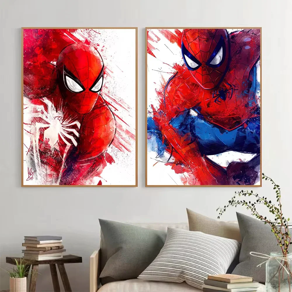 1PCS frameless  canvas painting Marvel Movie  SpiderMan Superhero Canvas Posters Modern Home Wall Art Painting Print Picture Roo - view 3